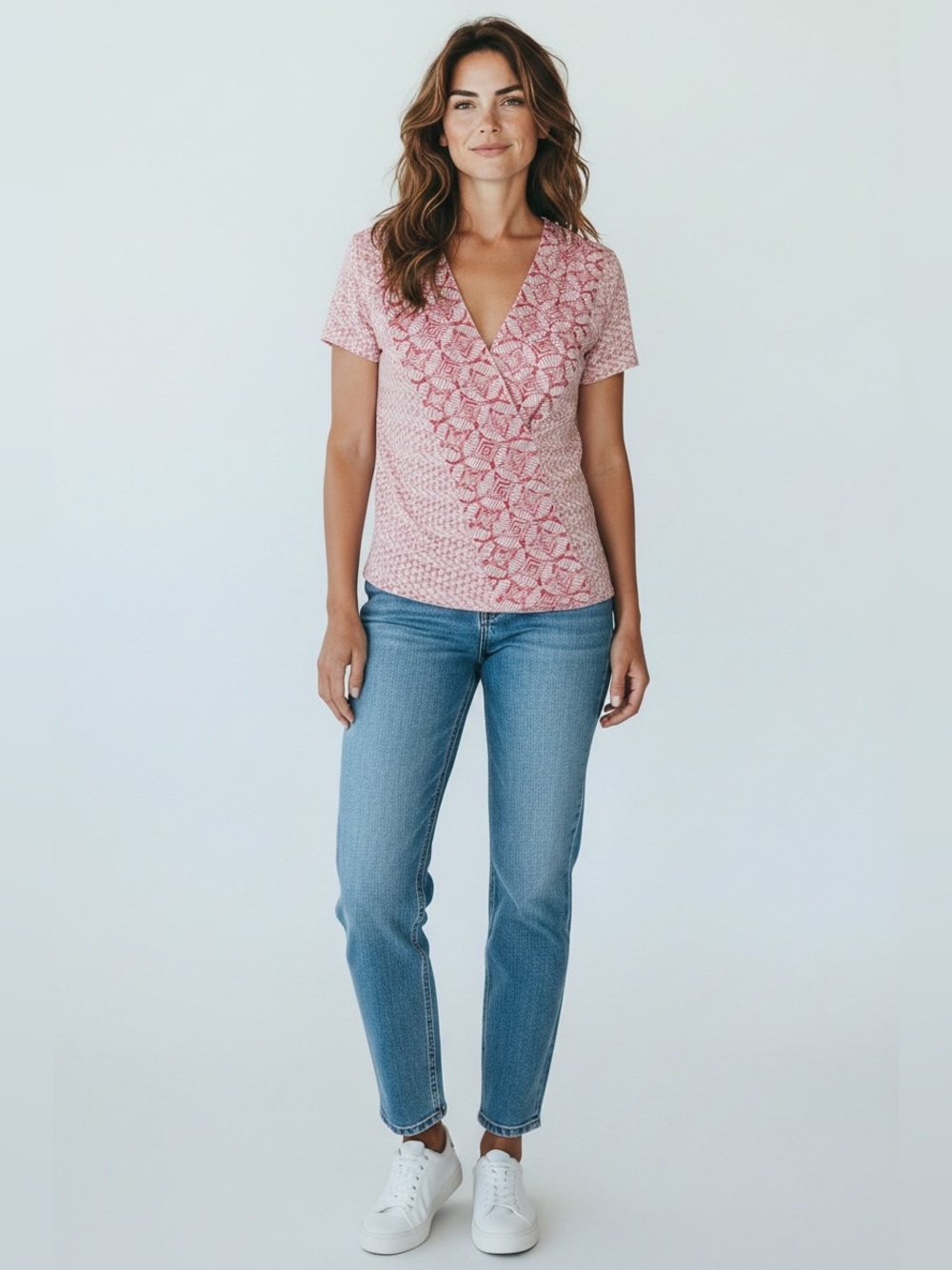 Lucky Brand Size small pinkish v neck blouse
